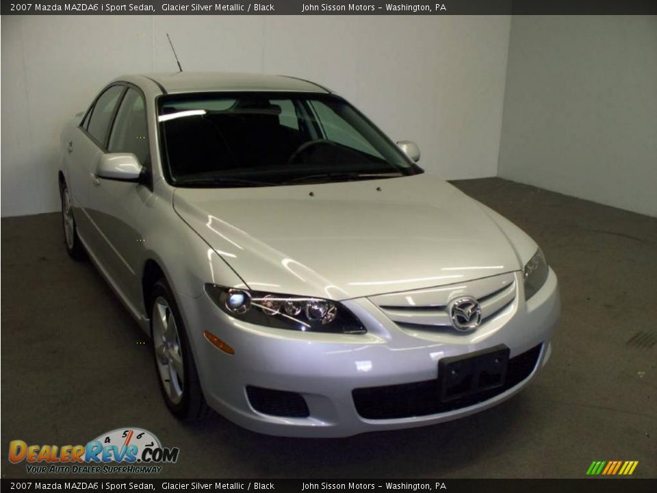 2007 Mazda MAZDA6 i Sport Sedan Glacier Silver Metallic / Black Photo #1