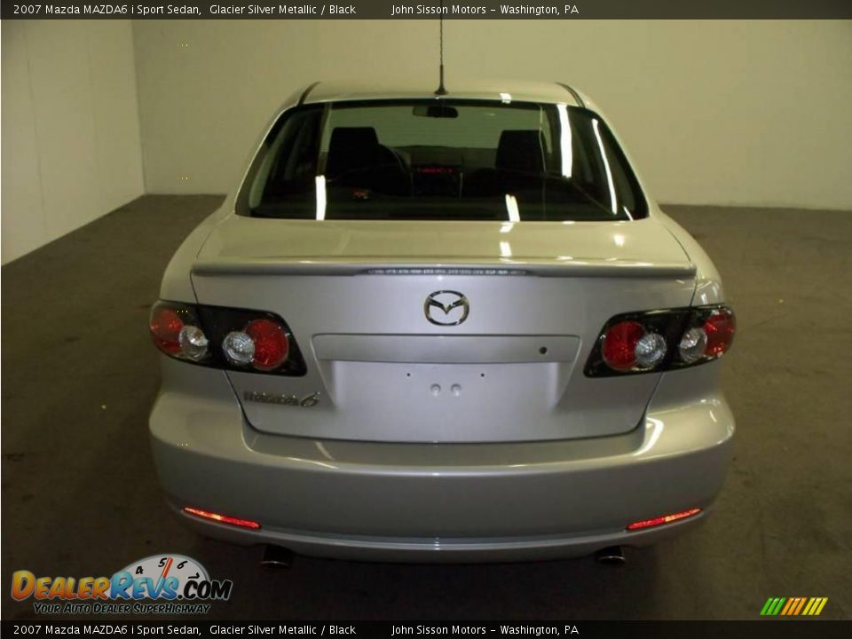 2007 Mazda MAZDA6 i Sport Sedan Glacier Silver Metallic / Black Photo #3