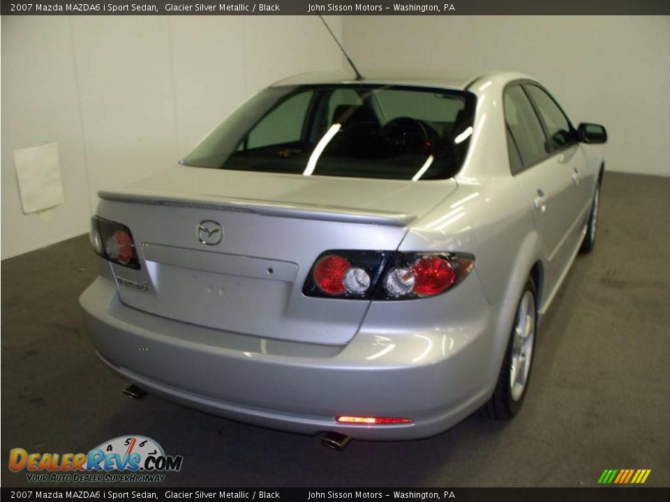 2007 Mazda MAZDA6 i Sport Sedan Glacier Silver Metallic / Black Photo #4