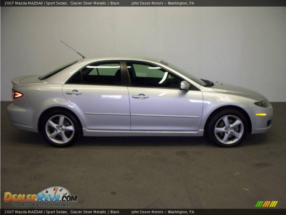 2007 Mazda MAZDA6 i Sport Sedan Glacier Silver Metallic / Black Photo #5