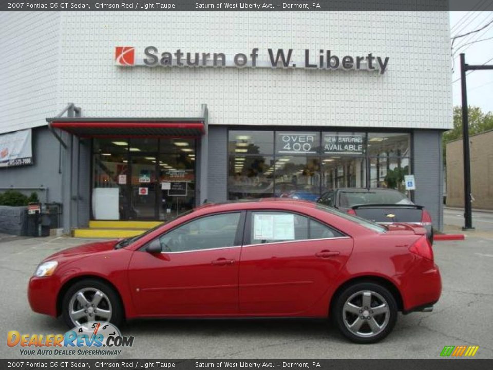 2007 Pontiac G6 GT Sedan Crimson Red / Light Taupe Photo #1