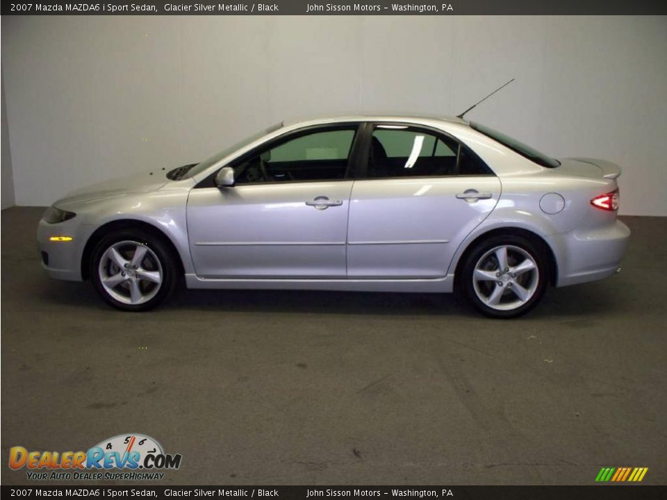 2007 Mazda MAZDA6 i Sport Sedan Glacier Silver Metallic / Black Photo #6