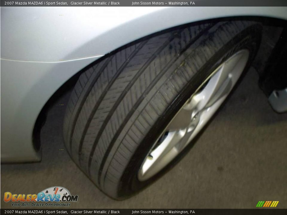 2007 Mazda MAZDA6 i Sport Sedan Glacier Silver Metallic / Black Photo #11