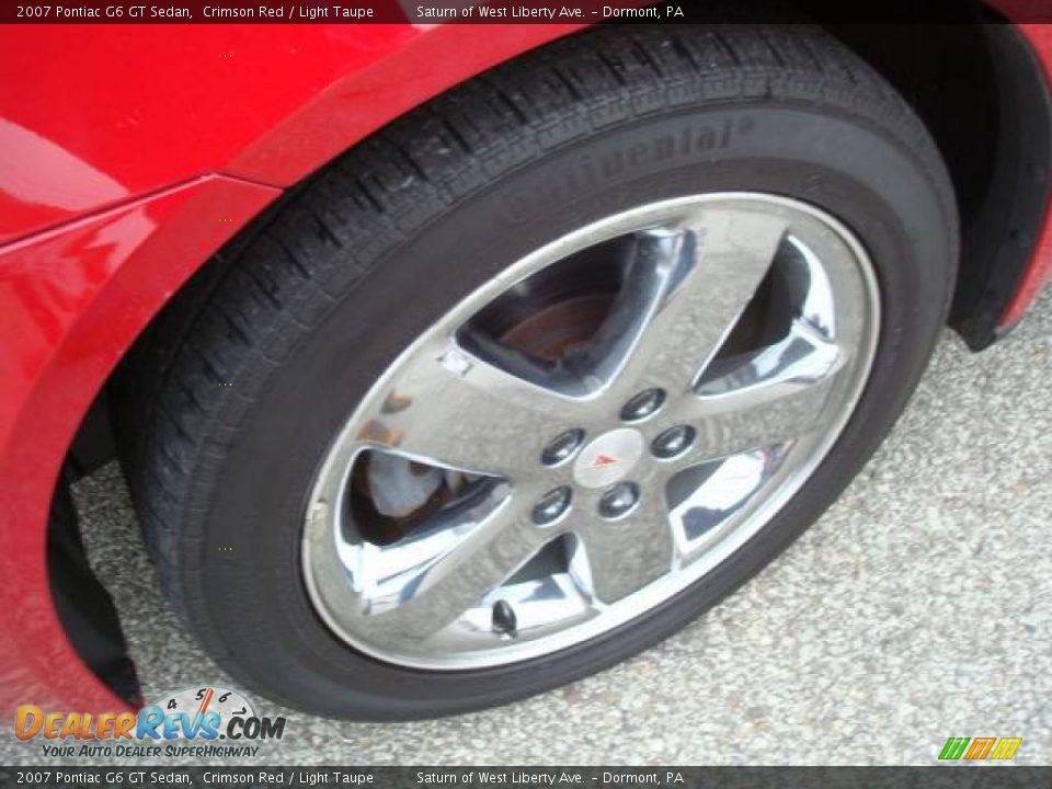 2007 Pontiac G6 GT Sedan Crimson Red / Light Taupe Photo #7