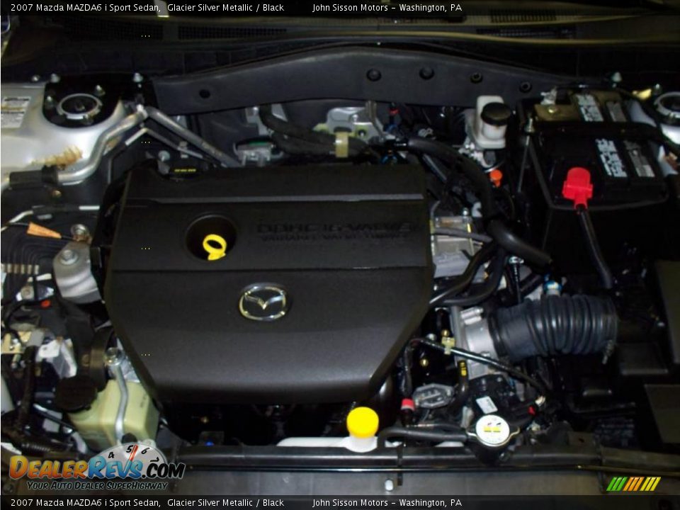 2007 Mazda MAZDA6 i Sport Sedan Glacier Silver Metallic / Black Photo #12