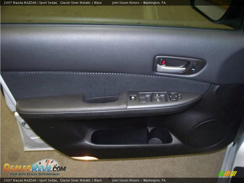2007 Mazda MAZDA6 i Sport Sedan Glacier Silver Metallic / Black Photo #13