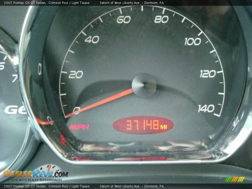 2007 Pontiac G6 GT Sedan Crimson Red / Light Taupe Photo #15