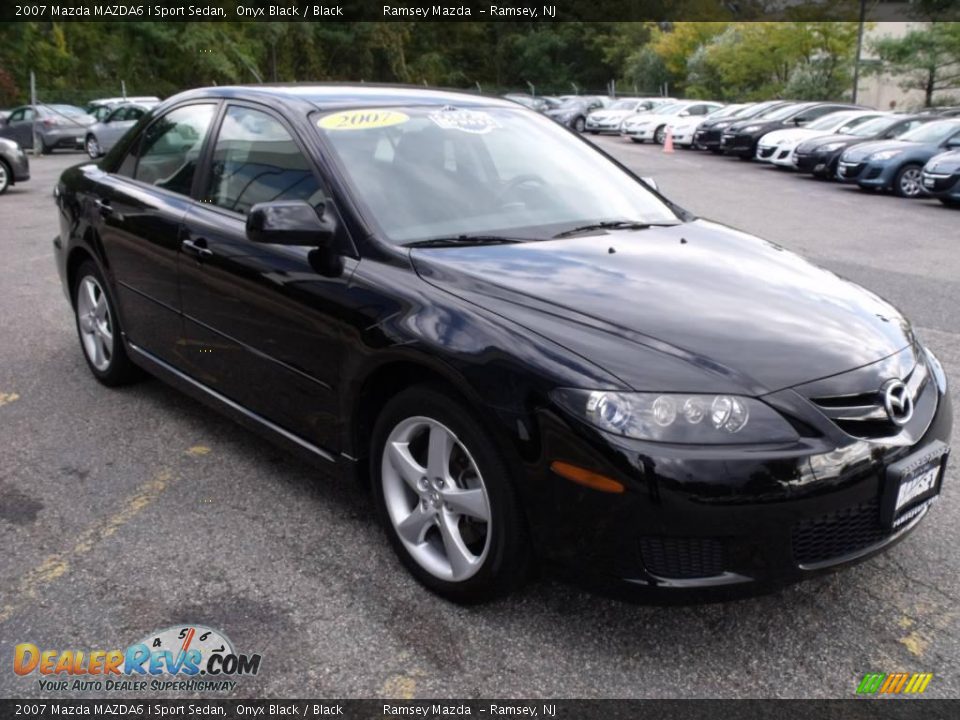 2007 Mazda MAZDA6 i Sport Sedan Onyx Black / Black Photo #1
