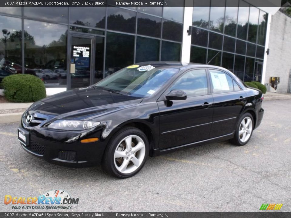 2007 Mazda MAZDA6 i Sport Sedan Onyx Black / Black Photo #3