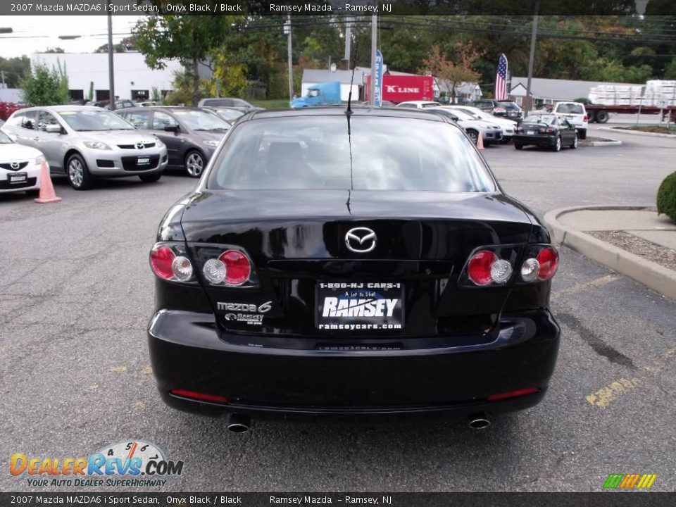 2007 Mazda MAZDA6 i Sport Sedan Onyx Black / Black Photo #6