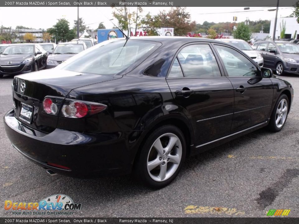2007 Mazda MAZDA6 i Sport Sedan Onyx Black / Black Photo #7
