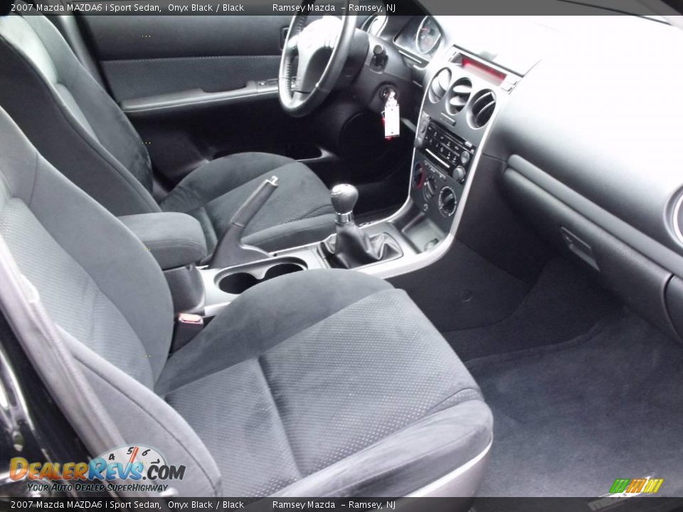 2007 Mazda MAZDA6 i Sport Sedan Onyx Black / Black Photo #9