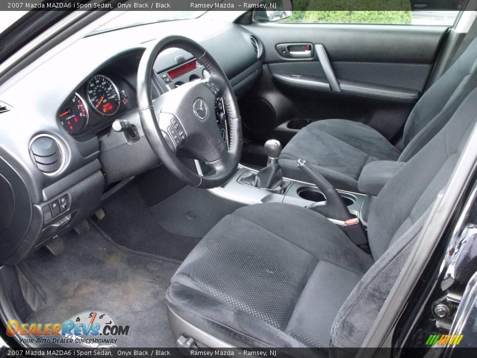 2007 Mazda MAZDA6 i Sport Sedan Onyx Black / Black Photo #11