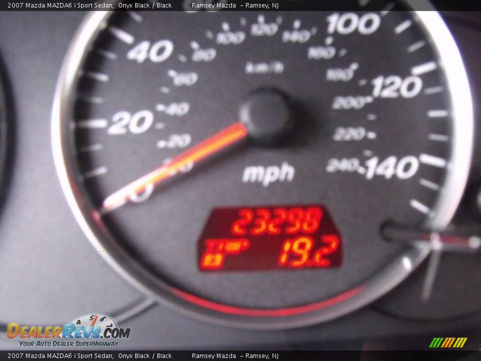 2007 Mazda MAZDA6 i Sport Sedan Onyx Black / Black Photo #13