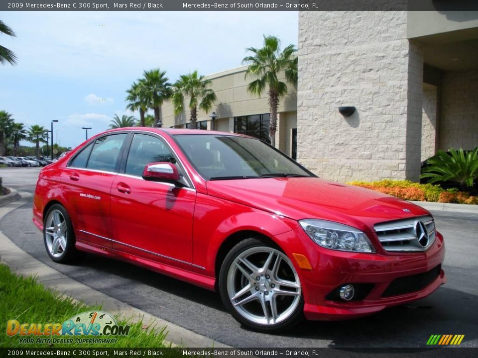 2009 Mercedes-Benz C 300 Sport Mars Red / Black Photo #4