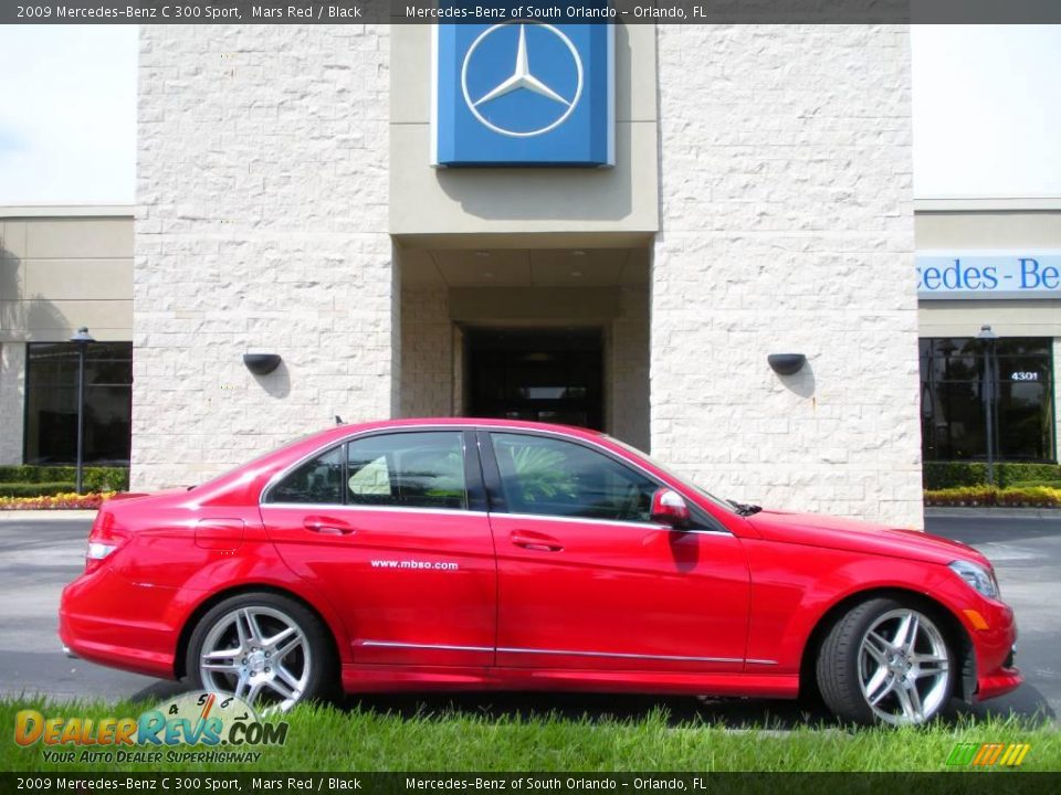 2009 Mercedes-Benz C 300 Sport Mars Red / Black Photo #5