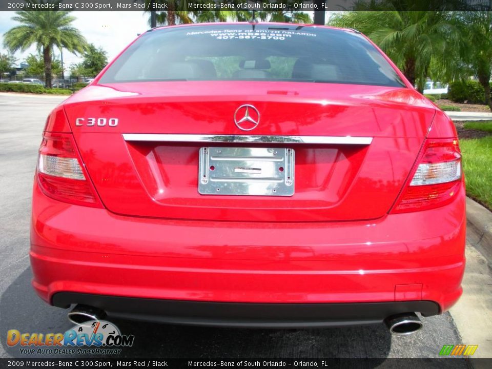 2009 Mercedes-Benz C 300 Sport Mars Red / Black Photo #7