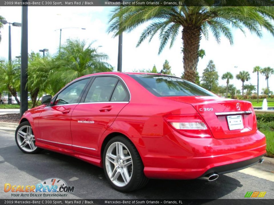2009 Mercedes-Benz C 300 Sport Mars Red / Black Photo #8