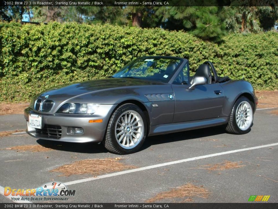 2002 BMW Z3 3.0i Roadster Sterling Gray Metallic / Black Photo #1