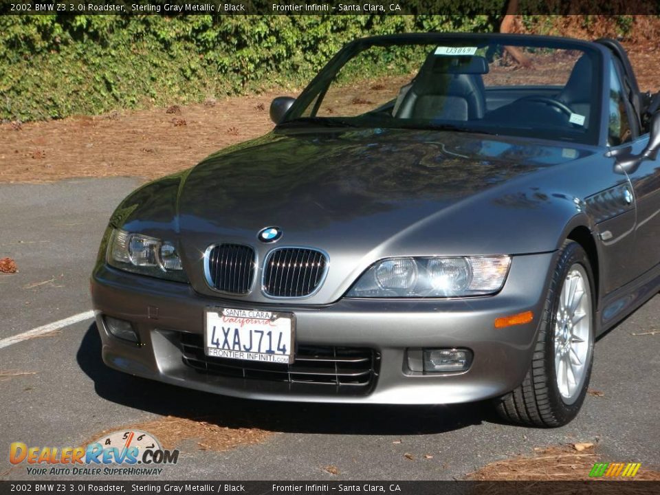 2002 BMW Z3 3.0i Roadster Sterling Gray Metallic / Black Photo #2