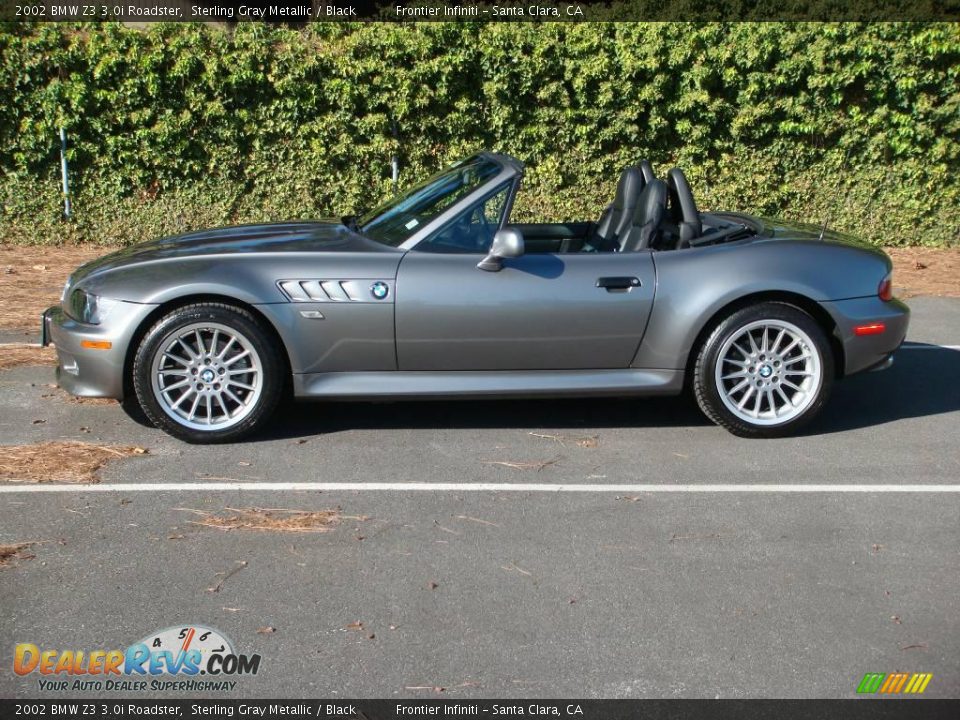 2002 BMW Z3 3.0i Roadster Sterling Gray Metallic / Black Photo #3