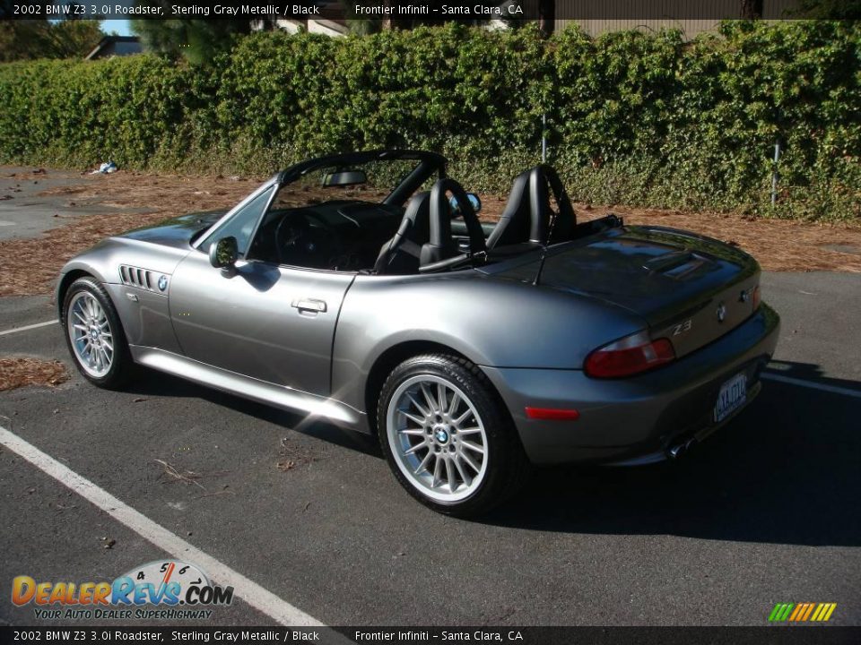 2002 BMW Z3 3.0i Roadster Sterling Gray Metallic / Black Photo #4