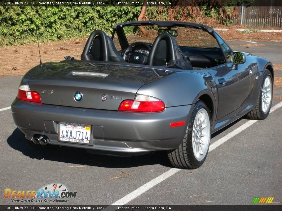 2002 BMW Z3 3.0i Roadster Sterling Gray Metallic / Black Photo #5