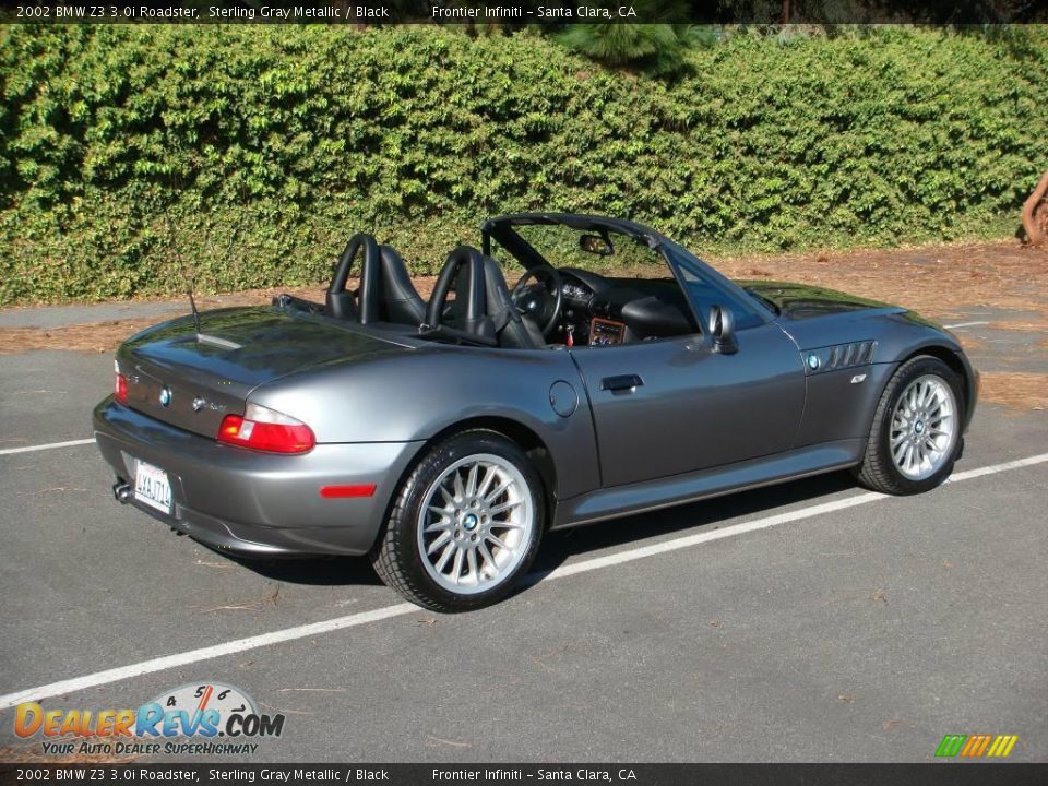 2002 BMW Z3 3.0i Roadster Sterling Gray Metallic / Black Photo #6