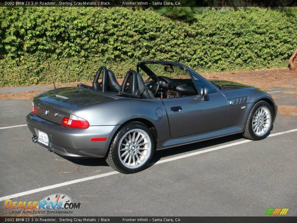 2002 BMW Z3 3.0i Roadster Sterling Gray Metallic / Black Photo #6