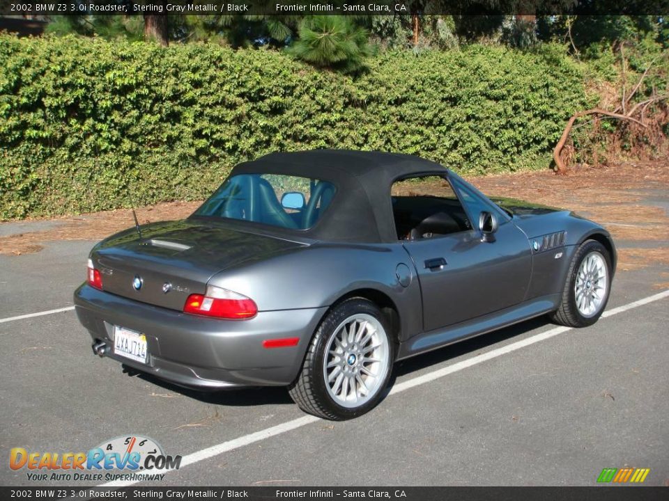 2002 BMW Z3 3.0i Roadster Sterling Gray Metallic / Black Photo #8