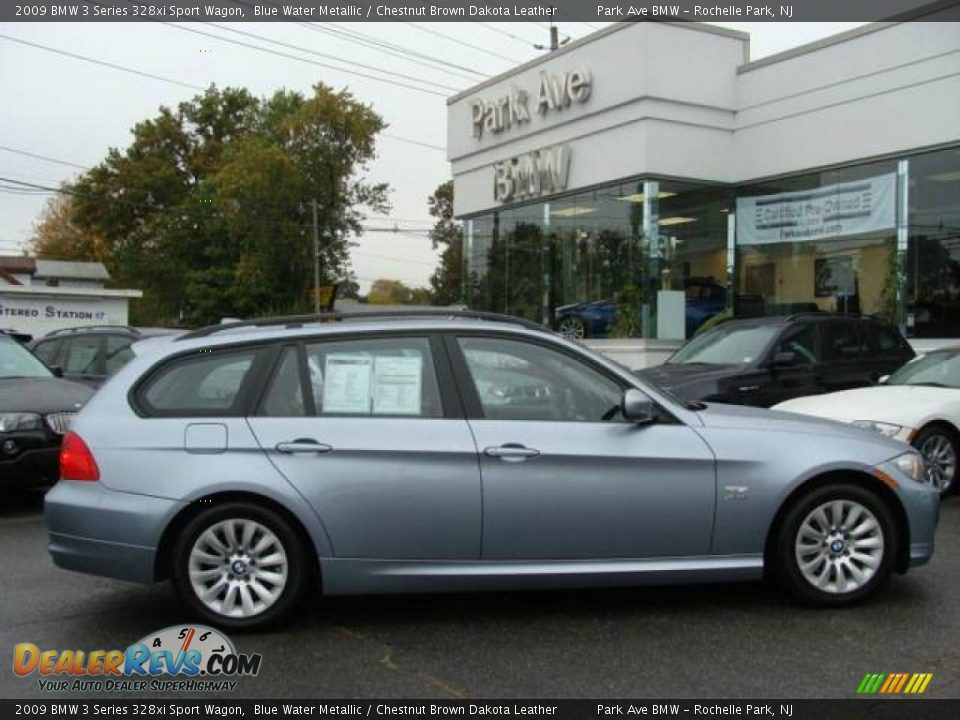 2009 BMW 3 Series 328xi Sport Wagon Blue Water Metallic / Chestnut Brown Dakota Leather Photo #1