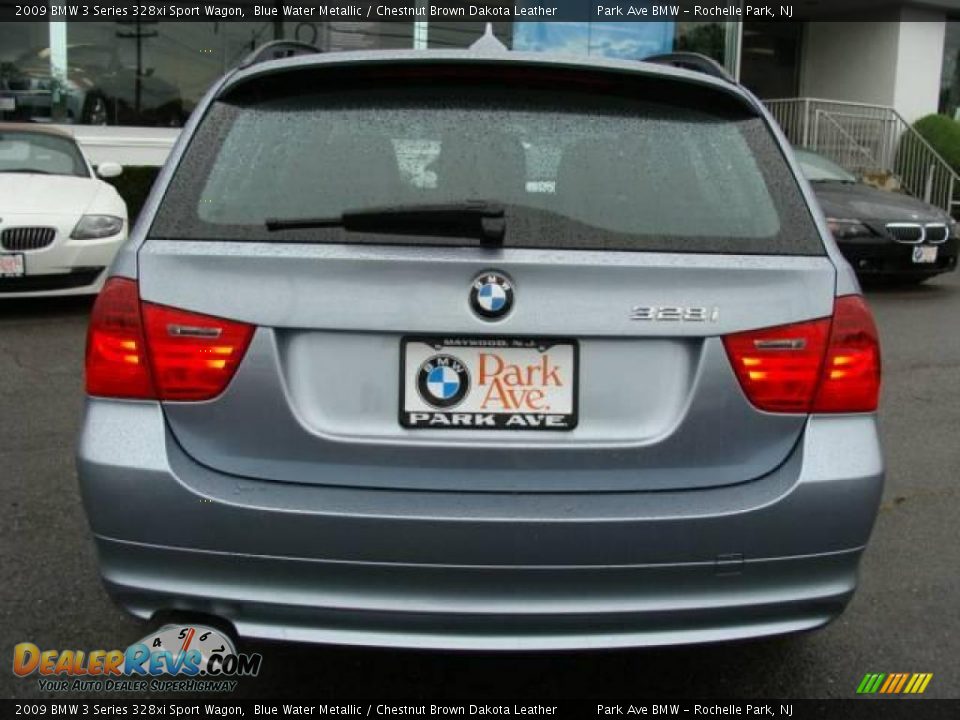 2009 BMW 3 Series 328xi Sport Wagon Blue Water Metallic / Chestnut Brown Dakota Leather Photo #7
