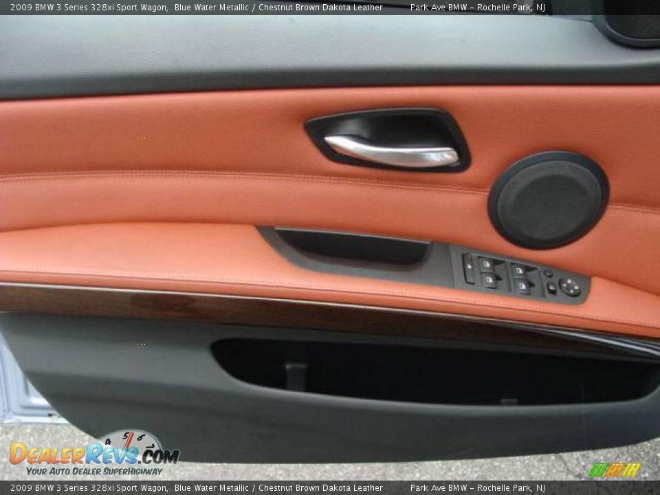 2009 BMW 3 Series 328xi Sport Wagon Blue Water Metallic / Chestnut Brown Dakota Leather Photo #9