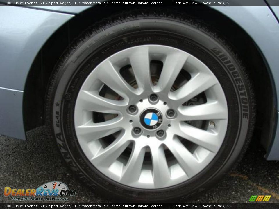 2009 BMW 3 Series 328xi Sport Wagon Blue Water Metallic / Chestnut Brown Dakota Leather Photo #23