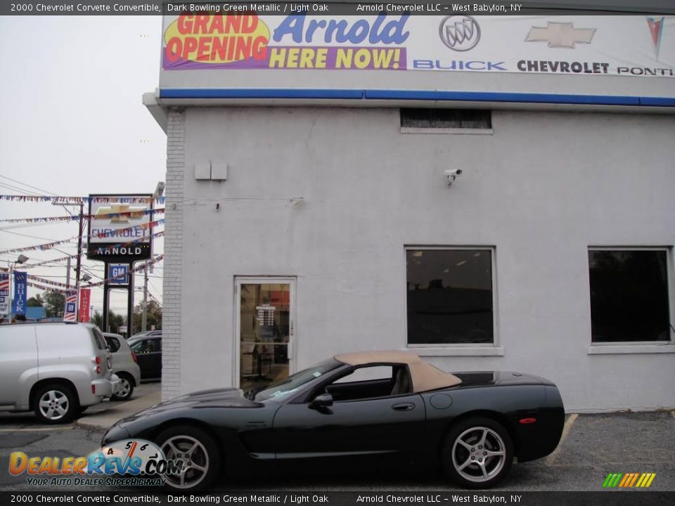 2000 Chevrolet Corvette Convertible Dark Bowling Green Metallic / Light Oak Photo #4