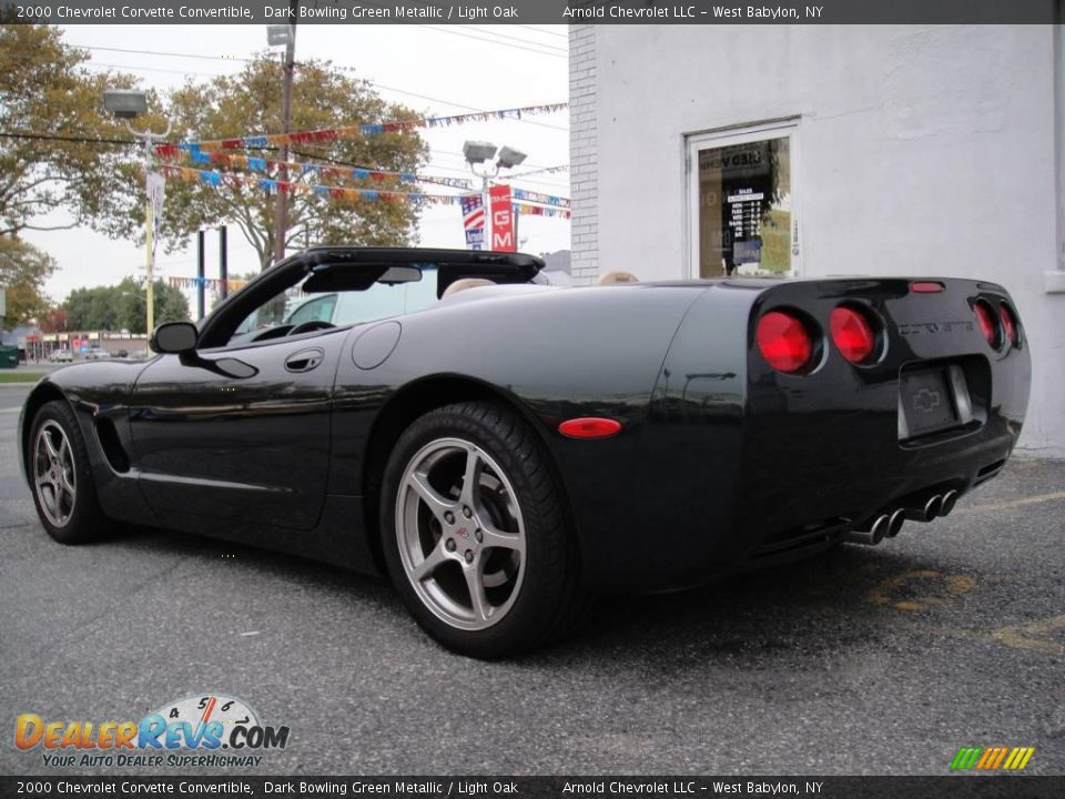 2000 Chevrolet Corvette Convertible Dark Bowling Green Metallic / Light Oak Photo #5