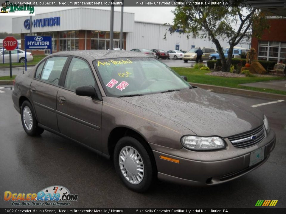 2002 Chevrolet Malibu Sedan Medium Bronzemist Metallic / Neutral Photo #1