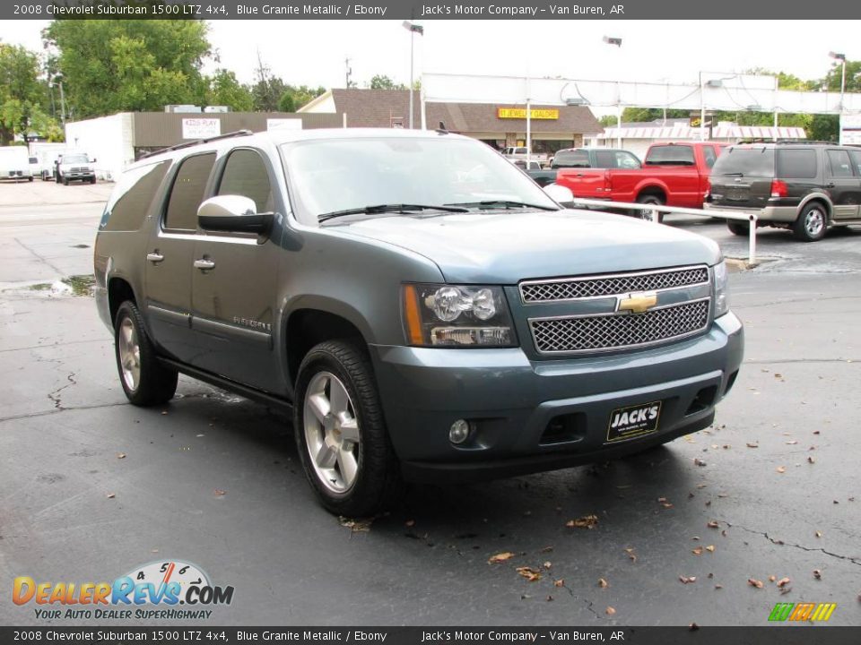 2008 Chevrolet Suburban 1500 LTZ 4x4 Blue Granite Metallic / Ebony Photo #4