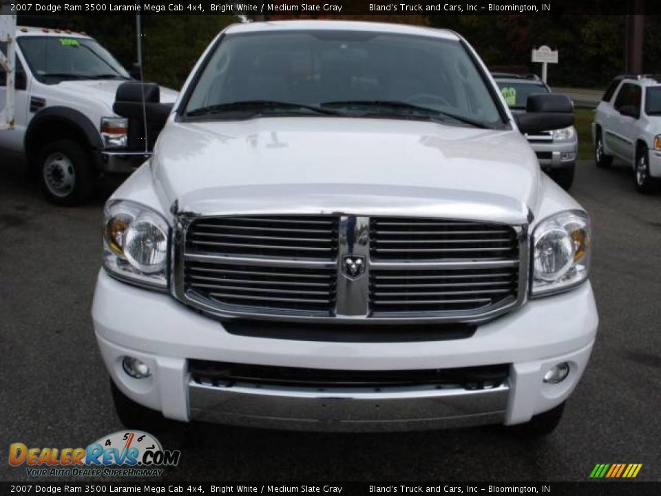 2007 Dodge Ram 3500 Laramie Mega Cab 4x4 Bright White / Medium Slate Gray Photo #7
