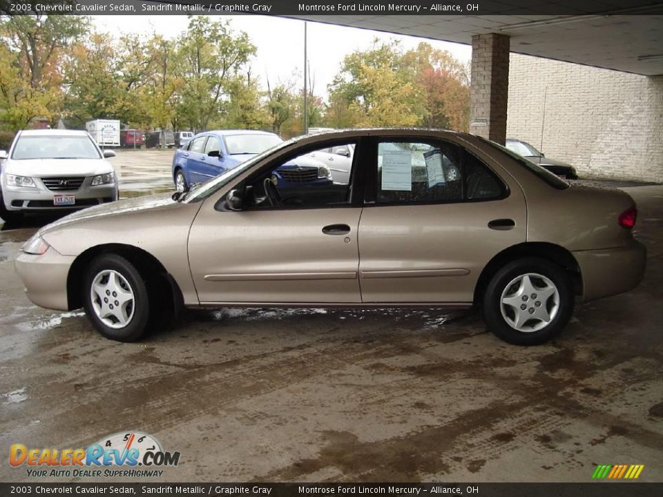 2003 Chevrolet Cavalier Sedan Sandrift Metallic / Graphite Gray Photo #2
