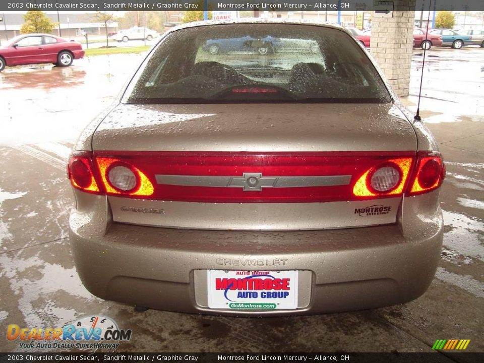 2003 Chevrolet Cavalier Sedan Sandrift Metallic / Graphite Gray Photo #4