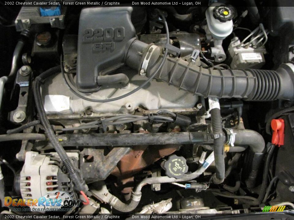 2002 Chevrolet Cavalier Sedan Forest Green Metallic / Graphite Photo #19