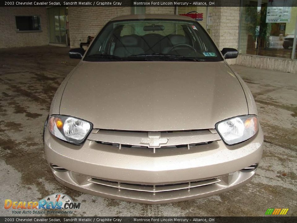 2003 Chevrolet Cavalier Sedan Sandrift Metallic / Graphite Gray Photo #8