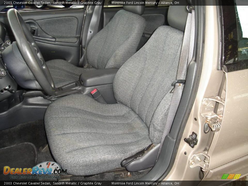 2003 Chevrolet Cavalier Sedan Sandrift Metallic / Graphite Gray Photo #12