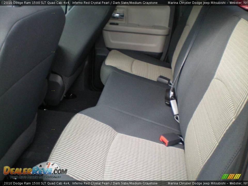 2010 Dodge Ram 1500 SLT Quad Cab 4x4 Inferno Red Crystal Pearl / Dark Slate/Medium Graystone Photo #3