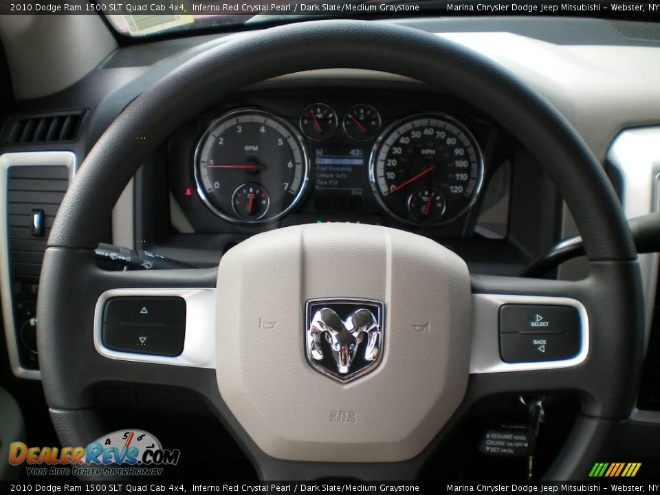 2010 Dodge Ram 1500 SLT Quad Cab 4x4 Inferno Red Crystal Pearl / Dark Slate/Medium Graystone Photo #6
