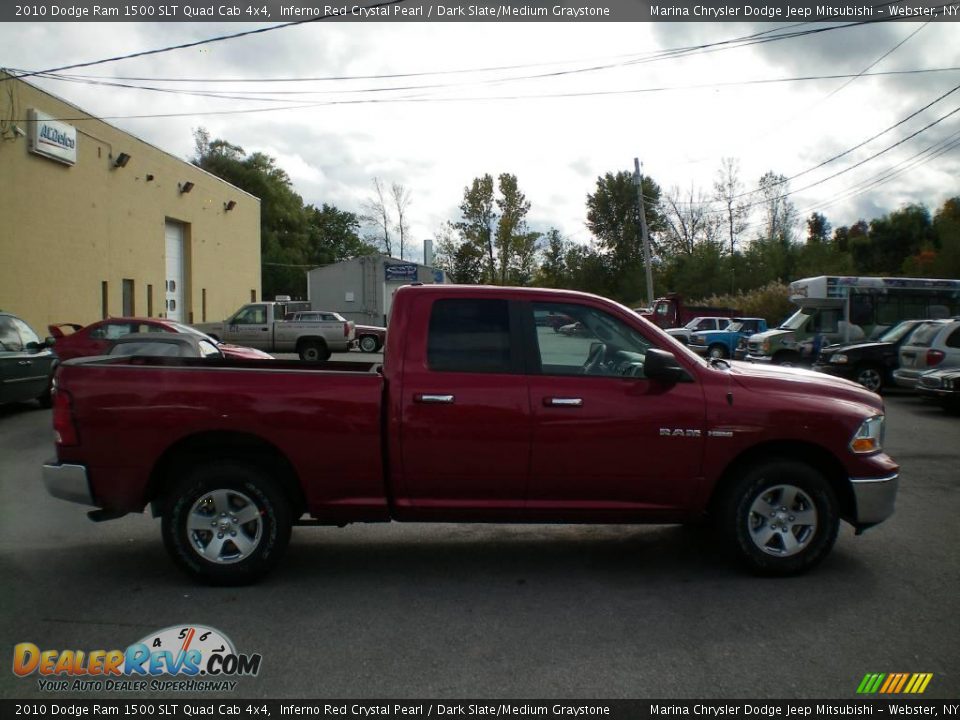 2010 Dodge Ram 1500 SLT Quad Cab 4x4 Inferno Red Crystal Pearl / Dark Slate/Medium Graystone Photo #11