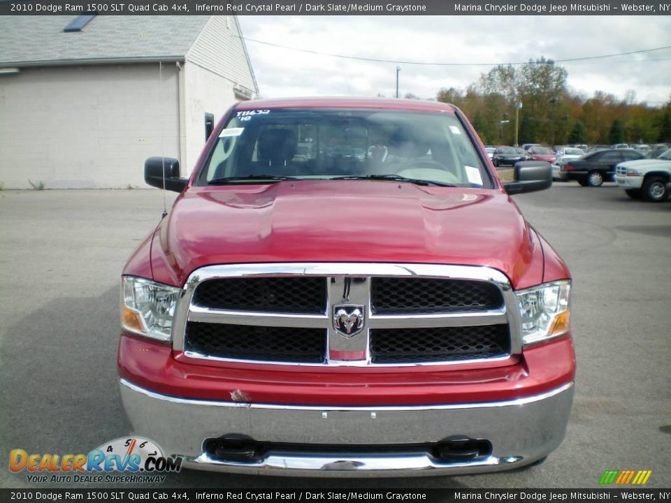 2010 Dodge Ram 1500 SLT Quad Cab 4x4 Inferno Red Crystal Pearl / Dark Slate/Medium Graystone Photo #13
