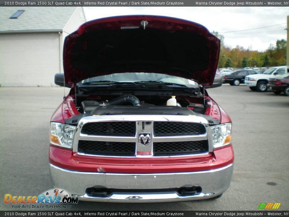 2010 Dodge Ram 1500 SLT Quad Cab 4x4 Inferno Red Crystal Pearl / Dark Slate/Medium Graystone Photo #14