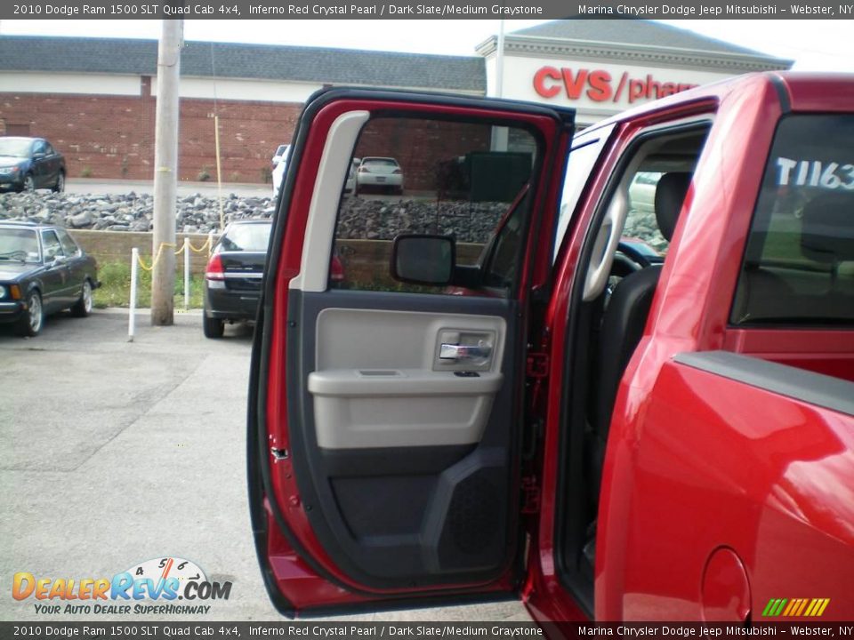 2010 Dodge Ram 1500 SLT Quad Cab 4x4 Inferno Red Crystal Pearl / Dark Slate/Medium Graystone Photo #17